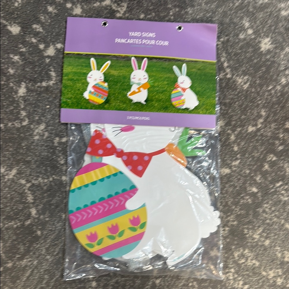 Easter Bunny Yard Signs - Multicolor